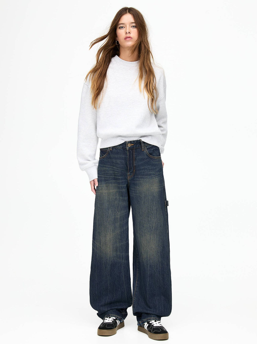 Moudda PULL & BEAR - Pantalon Denim Carpenter Ballon - Tunisie 1