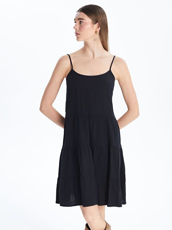 Moudda LC Waikiki - Robe manches courtes en tissu pour Femme - Tunisie 2