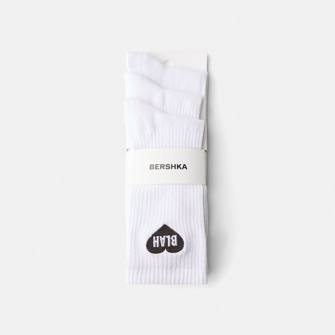 Moudda BERSHKA - Lot de 3 Paires de Chaussettes Brodées - Tunisie 1