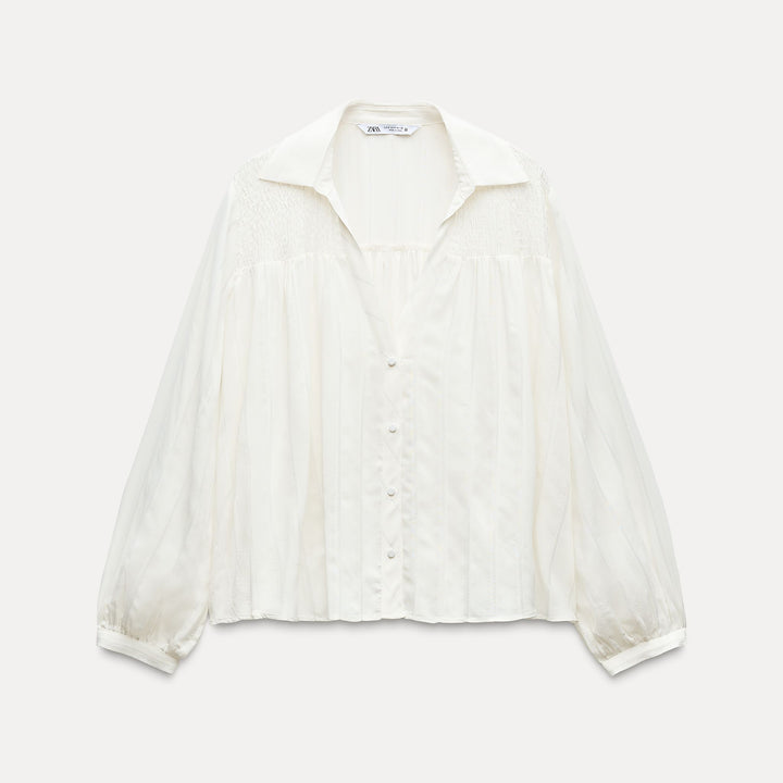 Moudda ZARA - Chemise Romantique à Rayures Légères - Tunisie 2