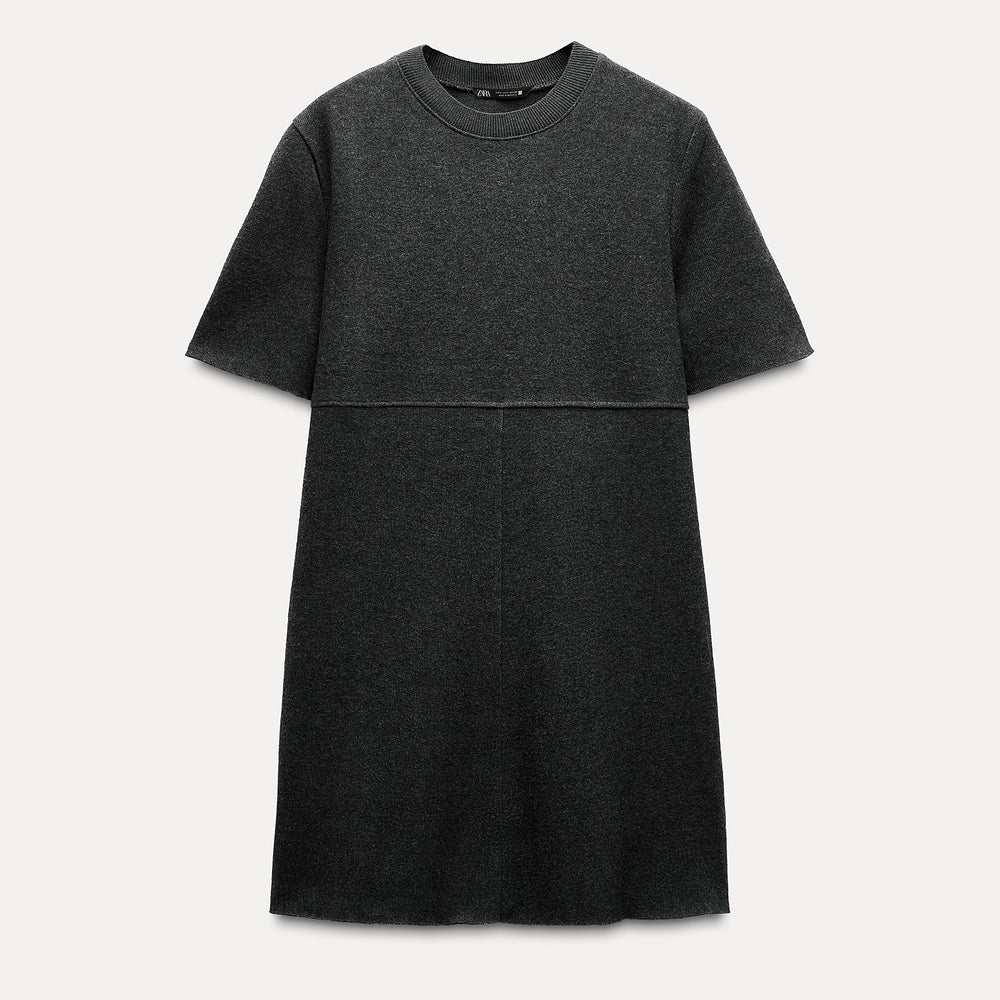 Moudda ZARA - Robe courte toucher doux, coloris anthracite - Tunisie 2