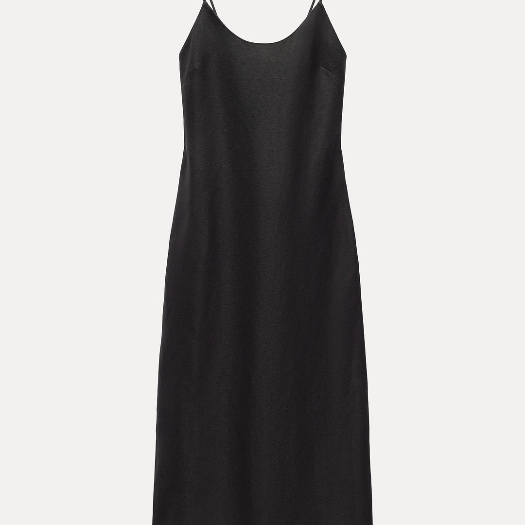 Moudda ZARA - Robe Midi à Bretelles Lin et Viscose - Tunisie 1