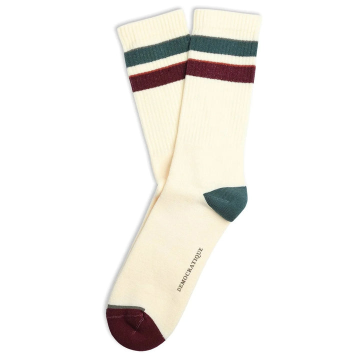 Chaussettes rustiques rayures colorées