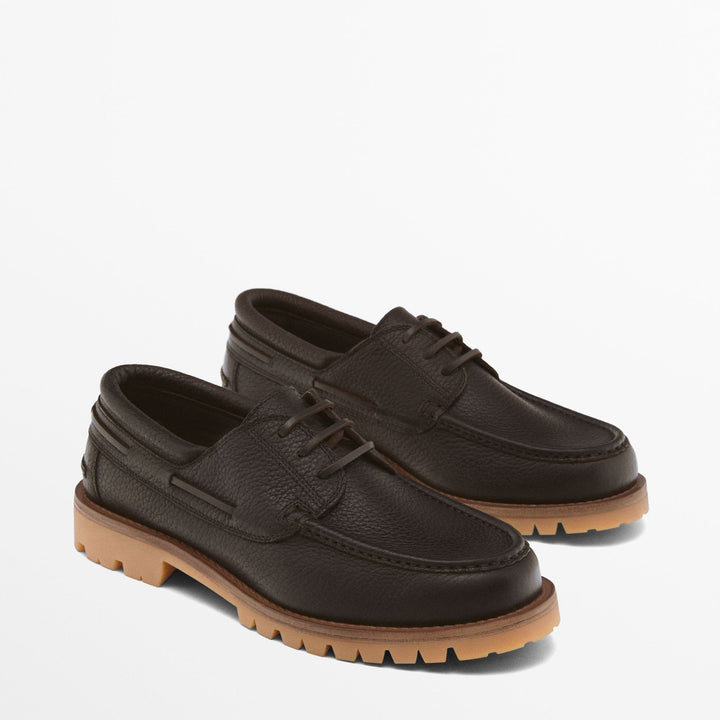 Moudda Massimo Dutti - Baskets nautiques nappa Vibram - Tunisie 4