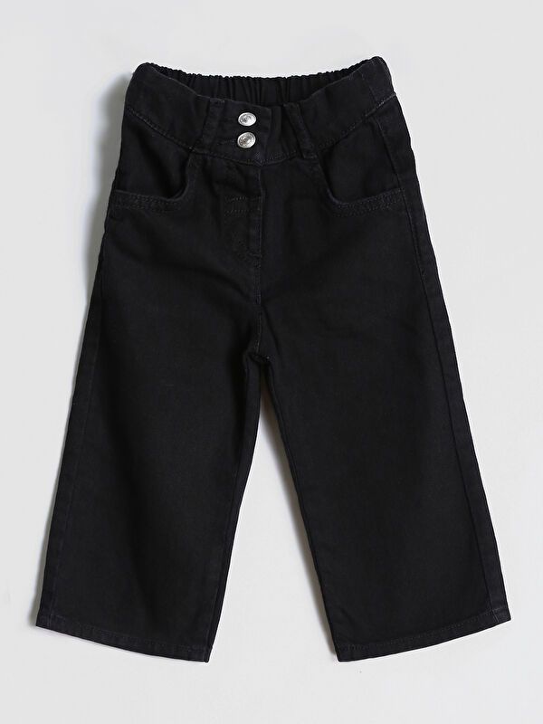 Moudda LC Waikiki - Pantalon tissé en denim Fille Rodéo noir - Tunisie 1