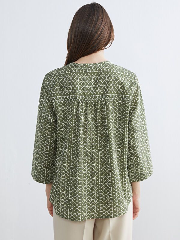 Moudda LC Waikiki - Chemisier (blouse) imprimé manches longues en tissu - Tunisie 4