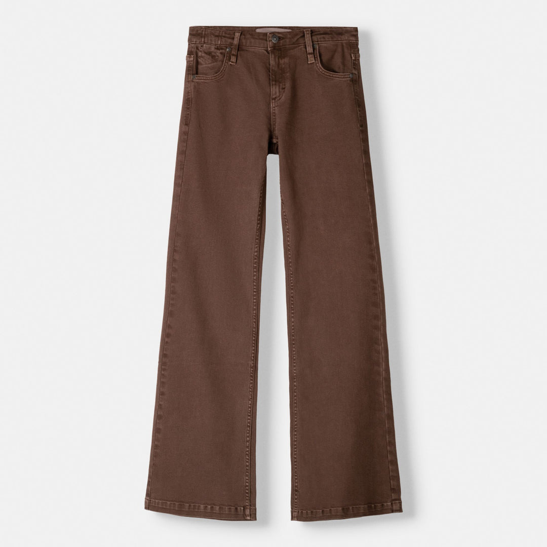 Moudda BERSHKA - Pantalon évasé en sergé élastique, poche arrière - Tunisie 1