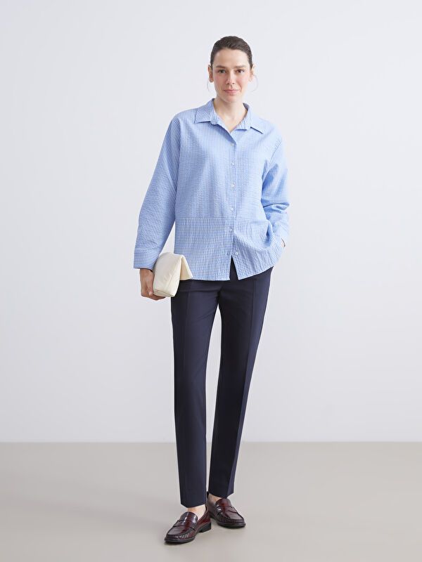 Moudda LC Waikiki - Pantalon tissé moyen Femme Marine - Tunisie 1