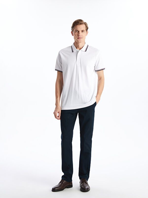 Moudda LC Waikiki - T-shirt col polo basique manches courtes en jersey pour Homme - Tunisie 2