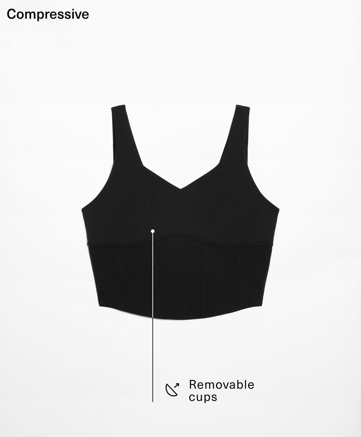 Moudda Oysho - Débardeur Crop Compressif Corset - Tunisie 3