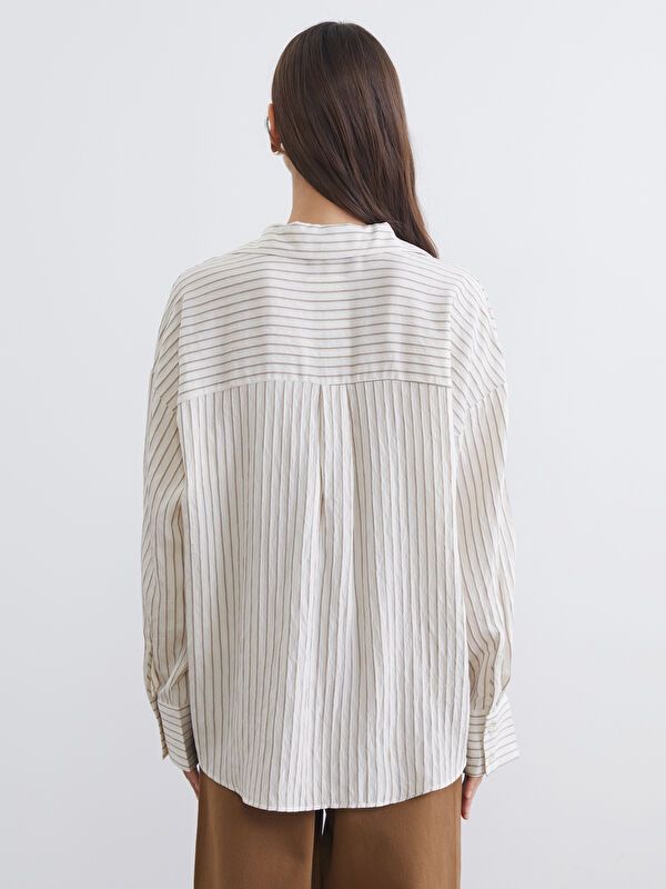 Moudda LC Waikiki - Chemise manches longues en tissu pour Femme - Tunisie 4