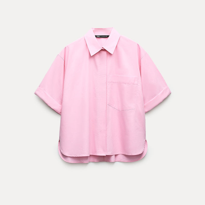 Moudda ZARA - Chemise popeline manches courtes poche - Tunisie 1