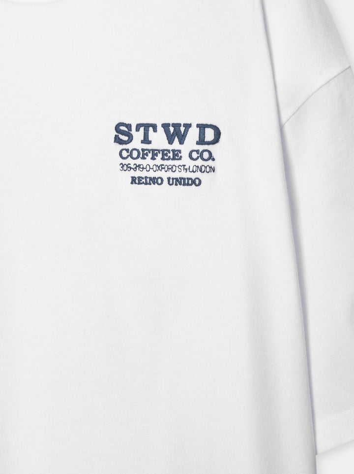 Moudda PULL & BEAR - T-Shirt Demi-Manches Handlines MC04 Blanc - Tunisie 6