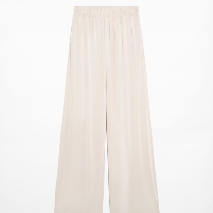 Moudda Oysho - Pantalon Droit Extra Large à Plis Modal Polyester - Tunisie 1