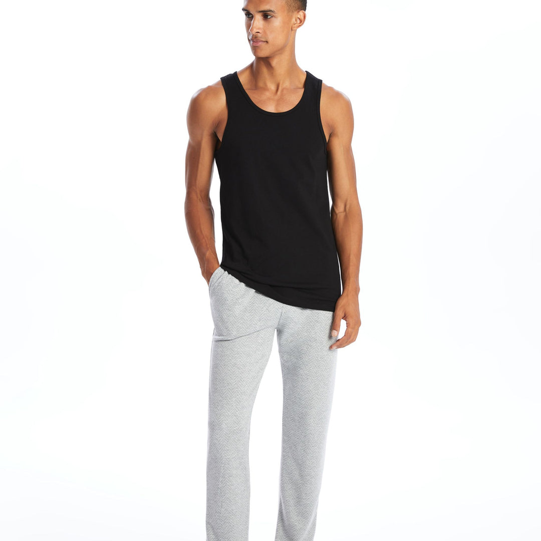 Moudda LC Waikiki - Bas pyjama jersey long Homme Jacquard gris - Tunisie 1