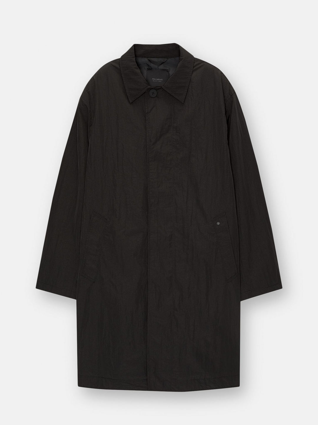 Moudda PULL & BEAR - Veste Type Trench Nylon Noir - Tunisie 1