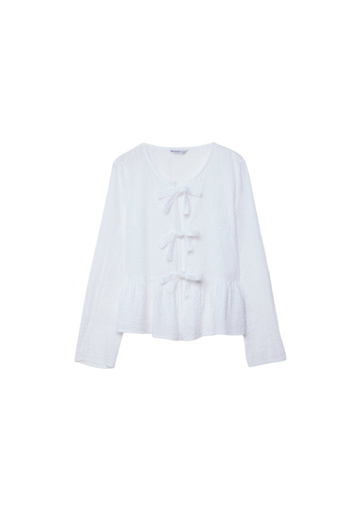 Moudda STRADIVARIUS - Blouse à Rayures avec Nœuds - Tunisie 1