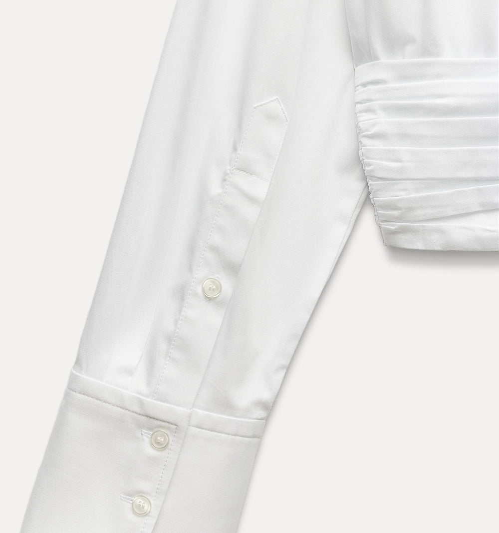 Moudda ZARA - Chemise gabardine manches longues découpe ceinture - Tunisie 2