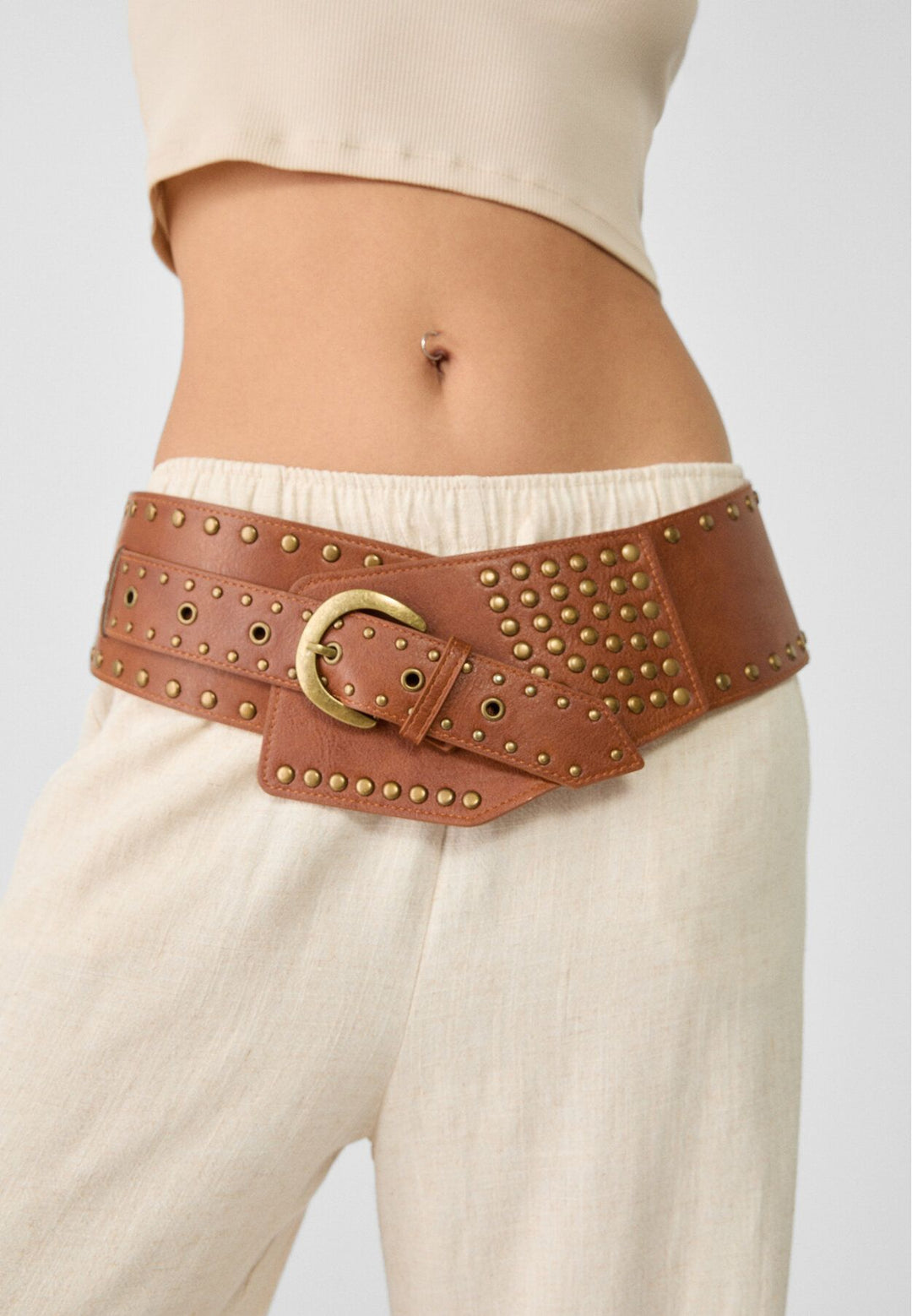 Moudda STRADIVARIUS - Ceinture Asymétrique avec Clous - Tunisie 5