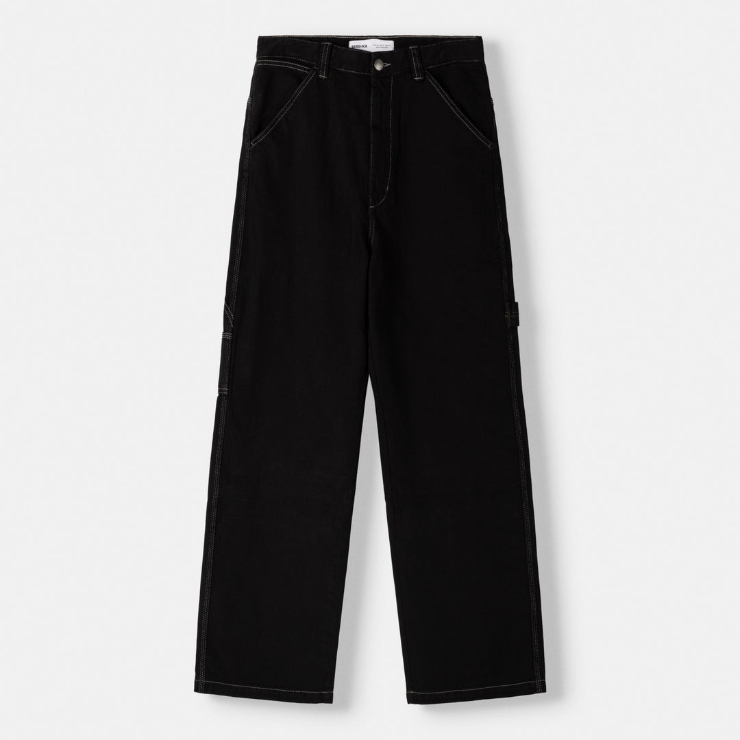 Moudda BERSHKA - Pantalon ample coton style carpenter - Tunisie 1