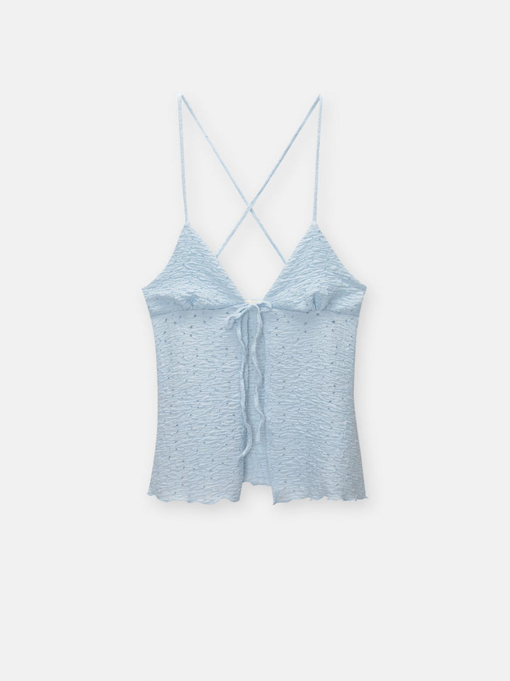 Moudda PULL & BEAR - Body Top Twin Set Bretelles à Nœud - Tunisie 2
