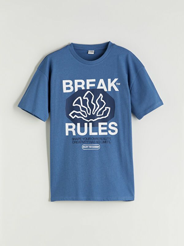 Moudda LC Waikiki - T-shirt en jersey manches courtes Garçon Bleu terne - Tunisie 1