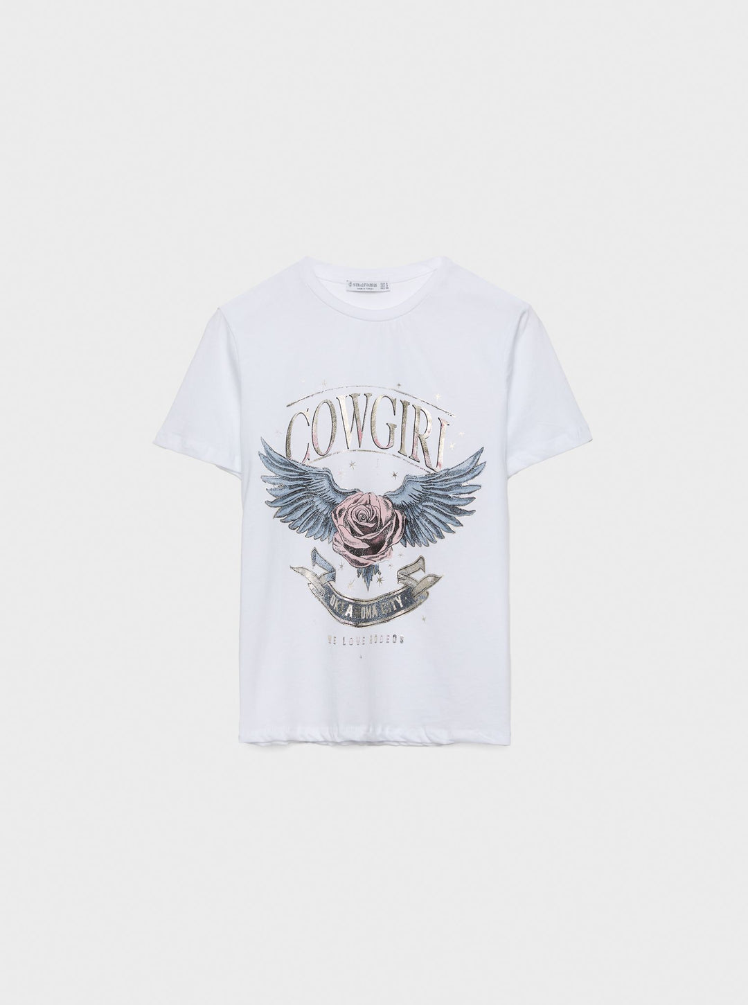 Moudda STRADIVARIUS - T-Shirt Manches courtes Graphique Foil - Tunisie 1