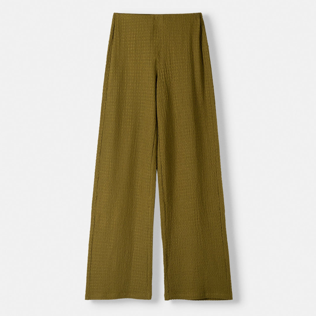 Moudda BERSHKA - Pantalon jambe large en tissu structuré - Tunisie 1