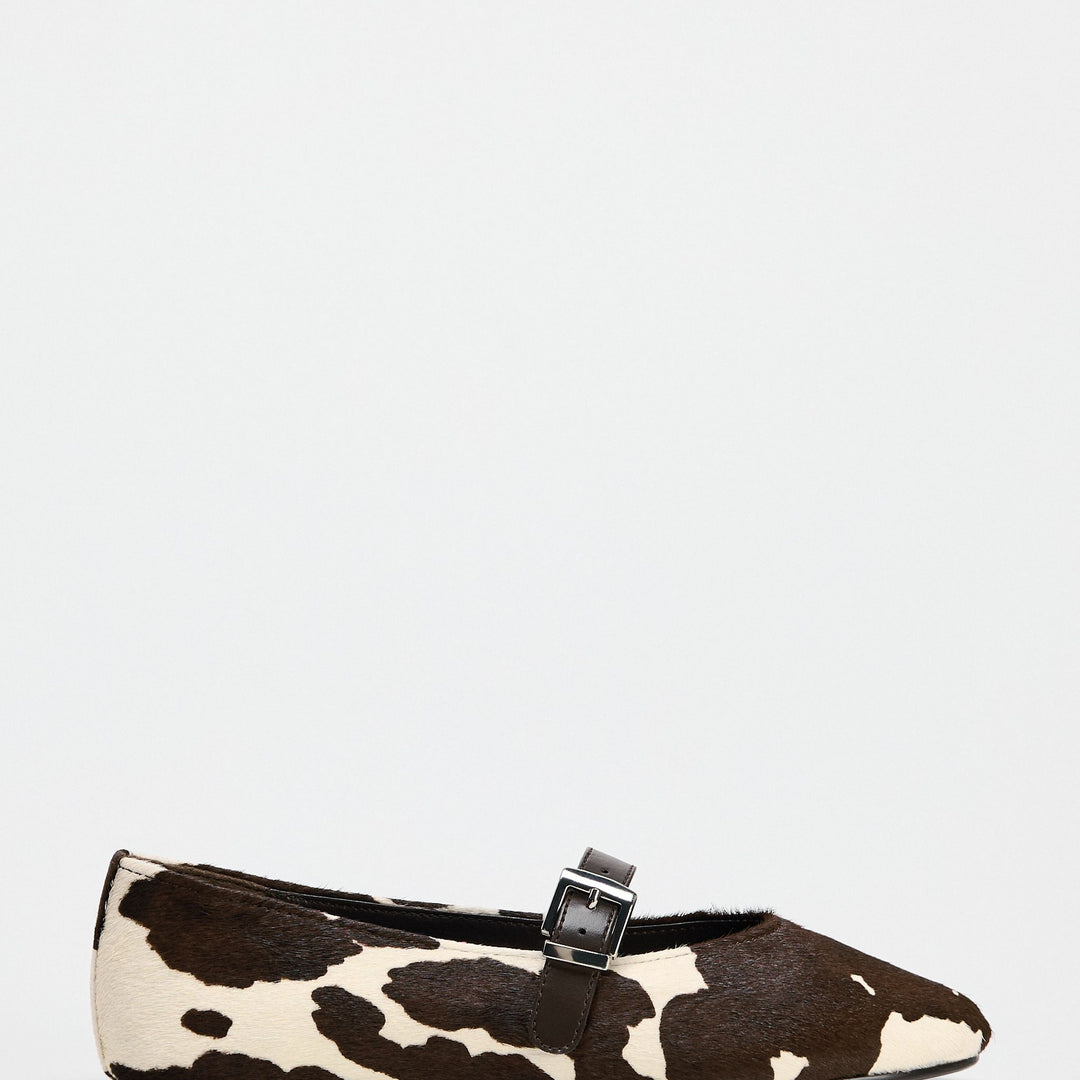 Moudda ZARA - Ballerines bracelet empeigne fausse fourrure imprimé animalier - Tunisie 2