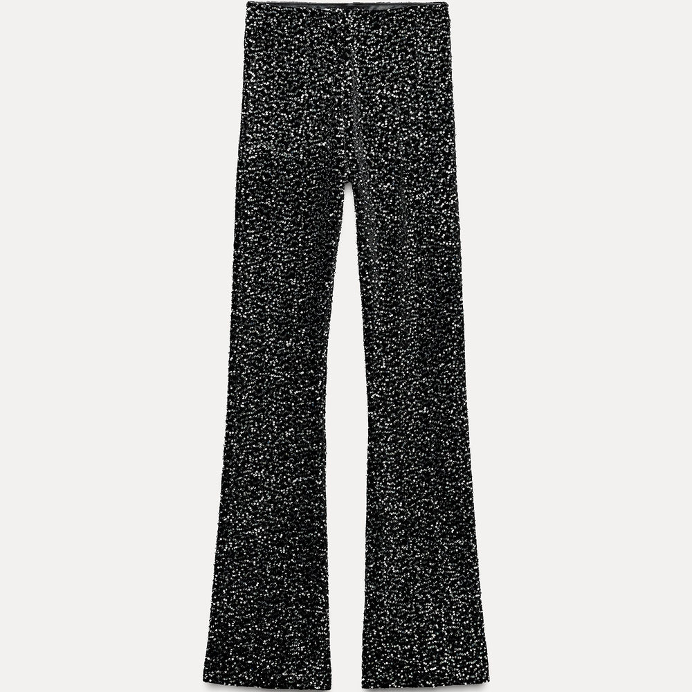 Moudda ZARA - Legging velours pailleté évasé - Tunisie 2