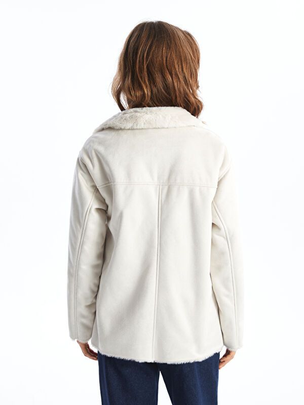 Moudda LC Waikiki - Manteau PU lourd Femme Gris clair - Tunisie 4