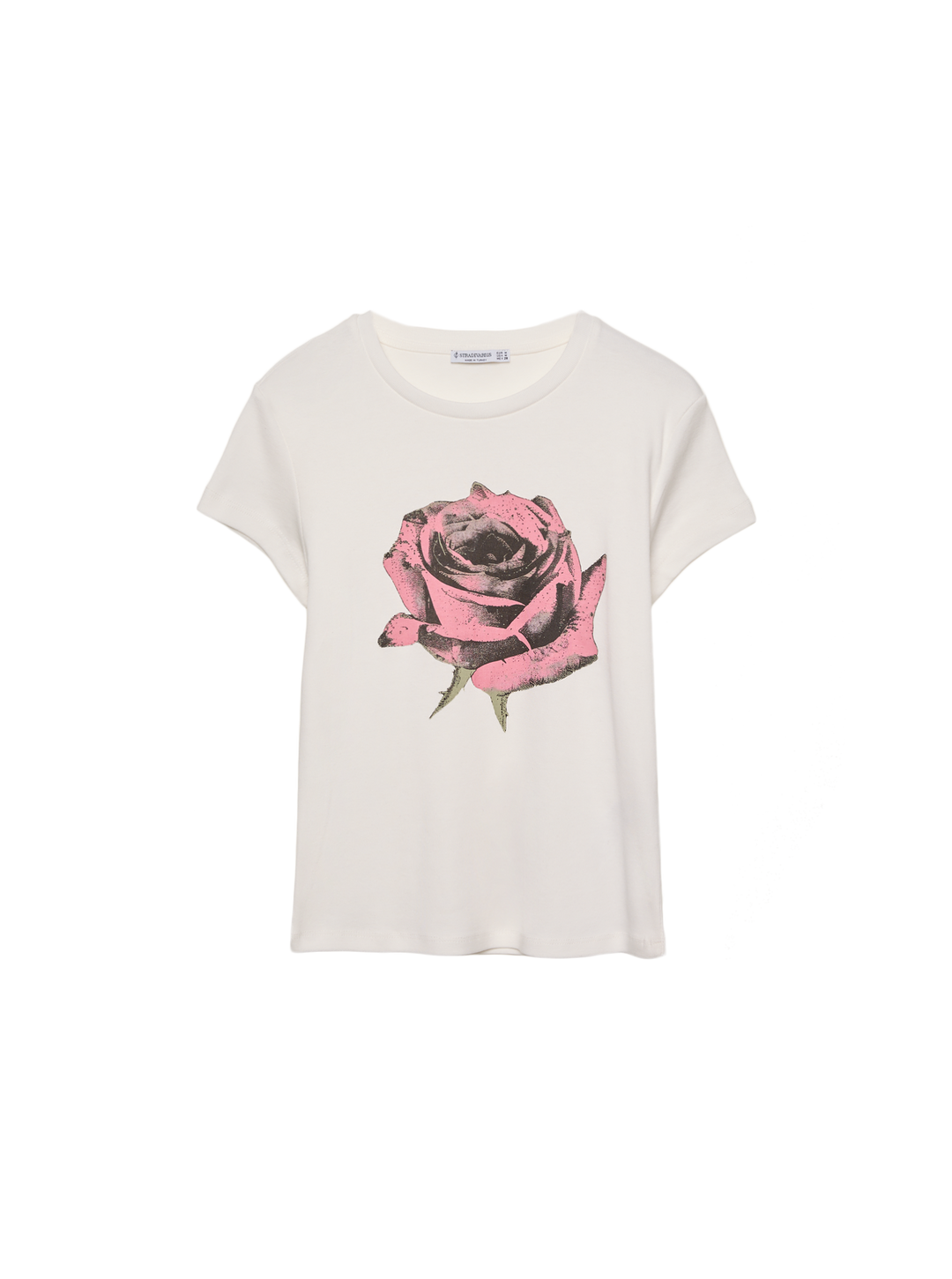 Moudda STRADIVARIUS - T-Shirt Manches courtes Imprimé Rose - Tunisie 3