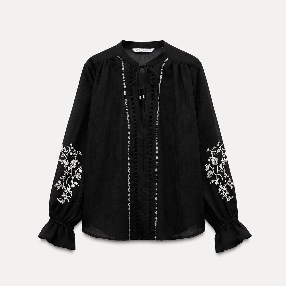 Moudda ZARA - Chemise à Manches Brodées - Tunisie 2