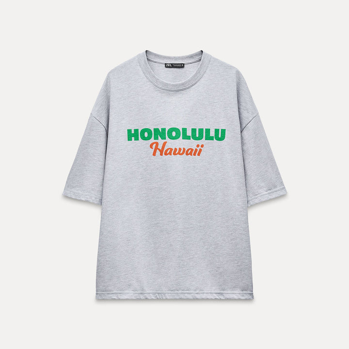Moudda ZARA - T-shirt Texte Honolulu - Tunisie 1