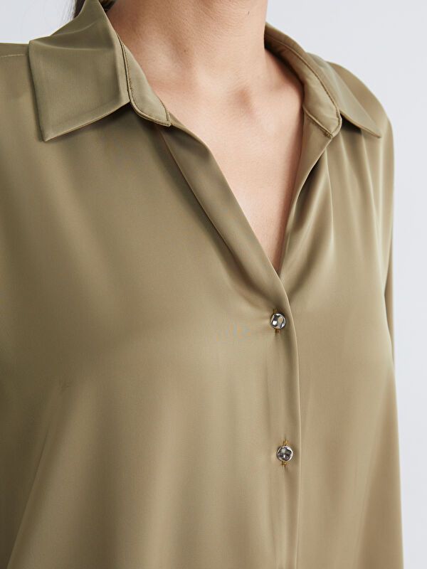 Moudda LC Waikiki - Chemise manches longues en tissu pour Femme - Tunisie 3