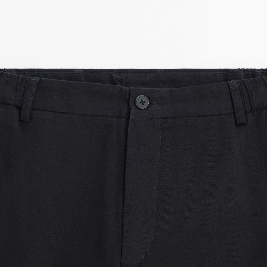 Moudda Massimo Dutti - Pantalon sergé brossé détail taille coupe fuselée - Tunisie 7