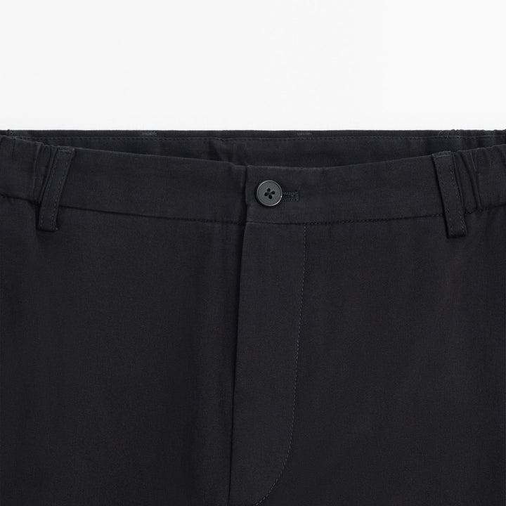 Moudda Massimo Dutti - Pantalon sergé brossé détail taille coupe fuselée - Tunisie 7