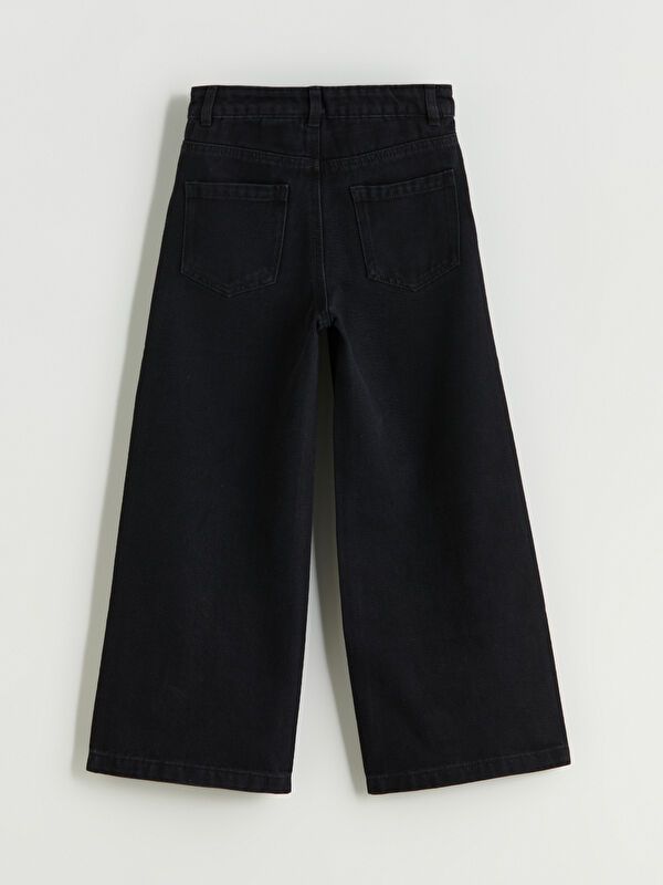 Moudda LC Waikiki - Pantalon tissé en denim Fille Rodéo noir - Tunisie 3