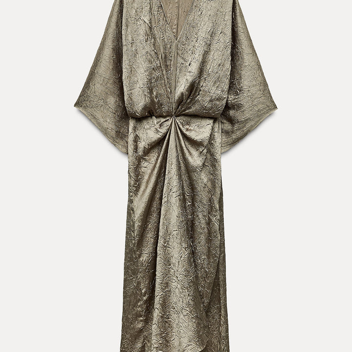 Moudda ZARA - Robe mi-longue encolure en V froissée - Tunisie 2