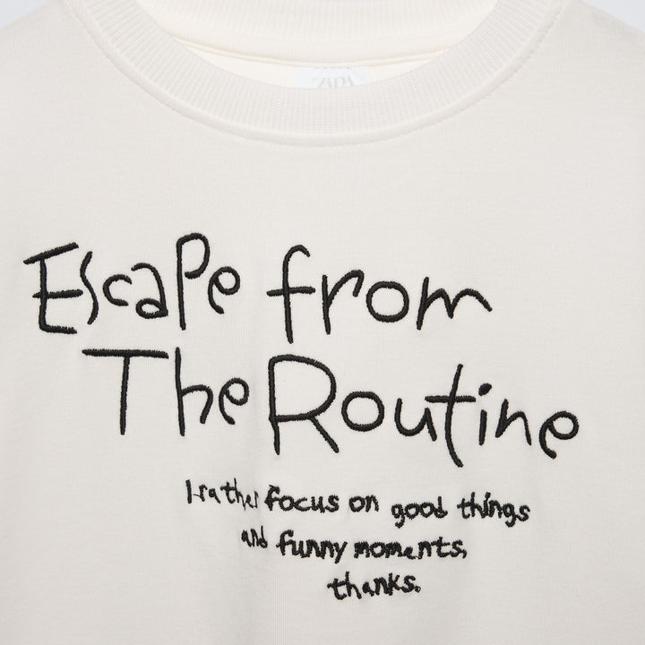 Moudda ZARA - T-shirt textes brodés - Tunisie 3
