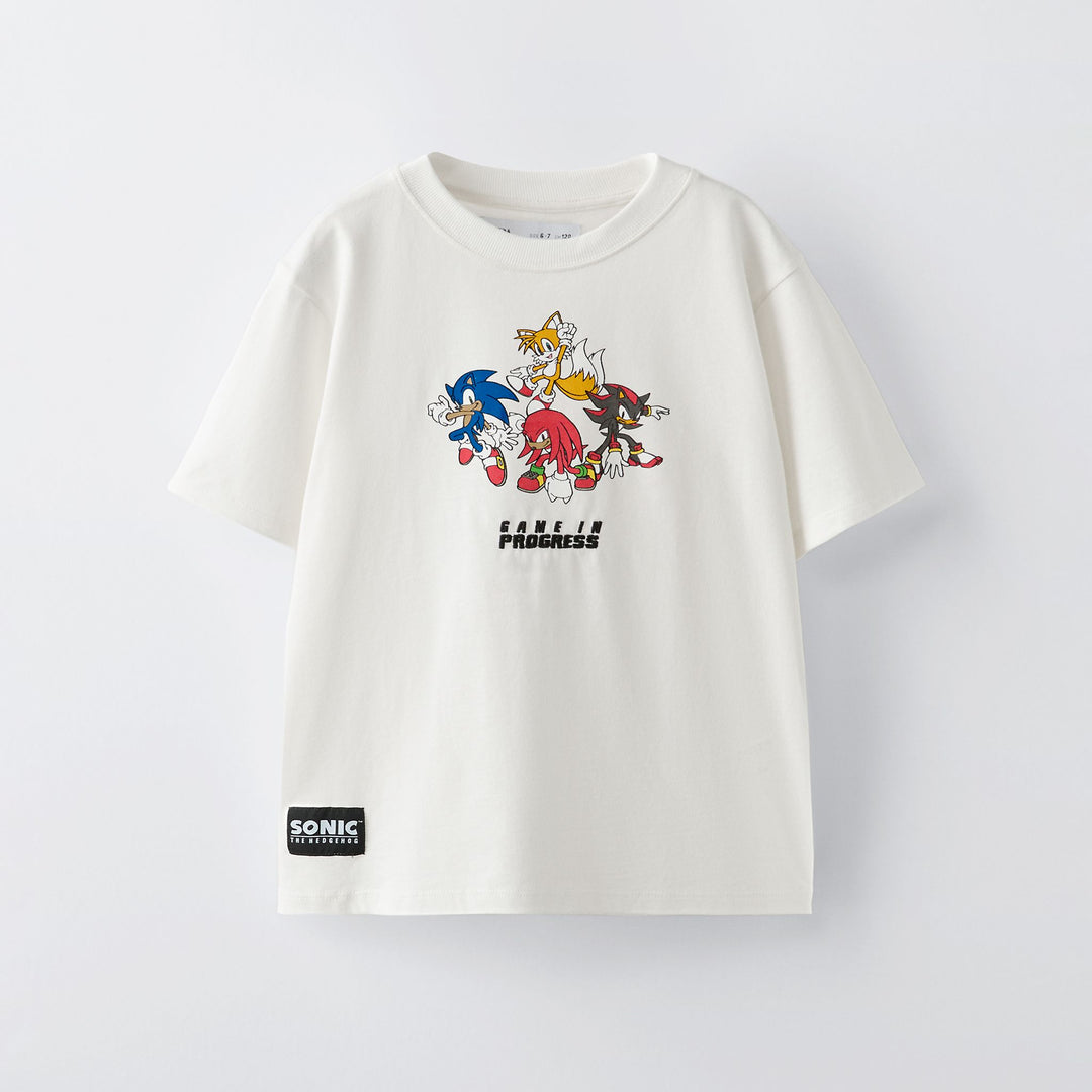 Moudda ZARA - T-shirt manches courtes brodé Sonic - Tunisie 2
