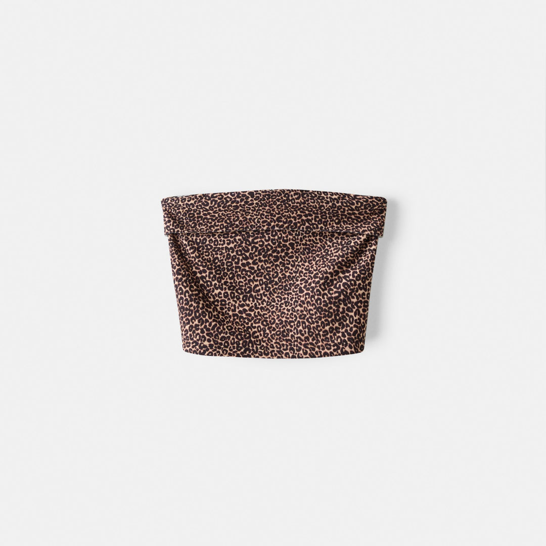 Moudda BERSHKA - Top bandeau en polyamide avec revers - Tunisie 1