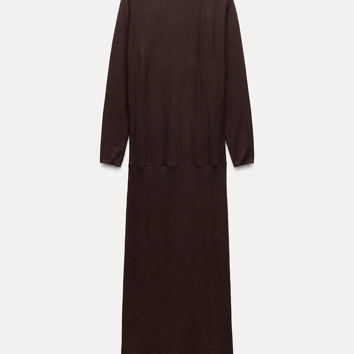 Moudda ZARA - Robe en laine peignée RWS, taille drapée - Tunisie 1
