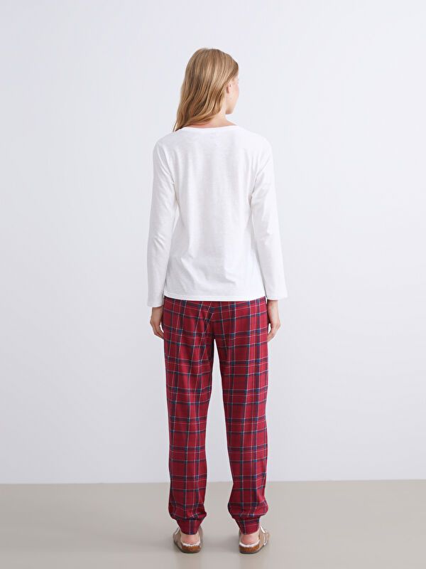 Moudda LC Waikiki - Pyjama en jersey à manches longues pour Femmes - Tunisie 4