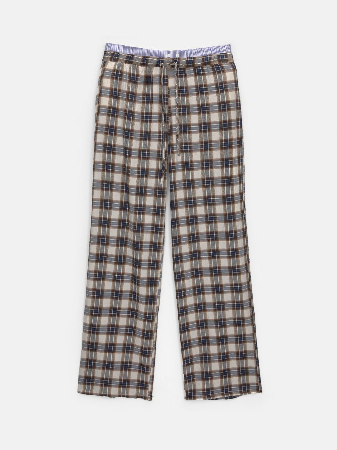 Moudda PULL & BEAR - Pantalon Pyjamero Double Ceinture à Carreaux - Tunisie 1