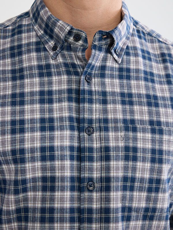 Moudda LC Waikiki - Chemise à carreaux manches longues en tissu pour Homme - Tunisie 3