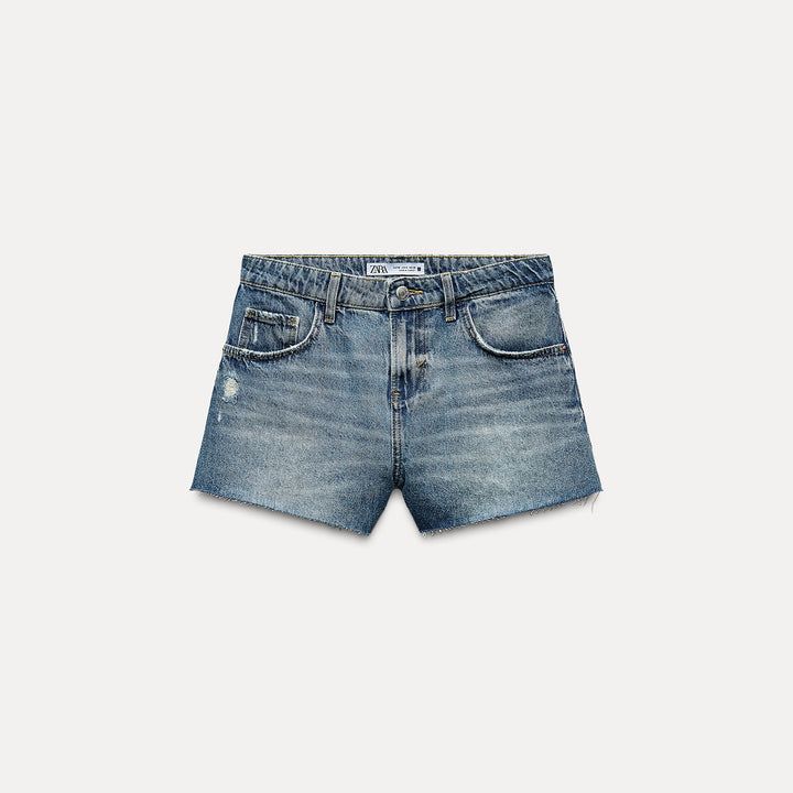 Moudda ZARA - Short Taille Haute Délavé - Tunisie 1
