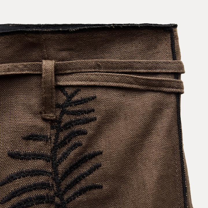 Moudda ZARA - Combinaison 503 pantalon jambe large fantaisie brodé - Tunisie 4