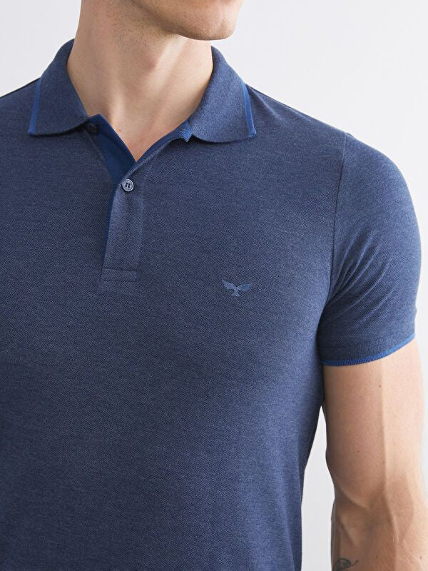 Moudda LC Waikiki - T-shirt col polo basique manches courtes en jersey - Tunisie 3