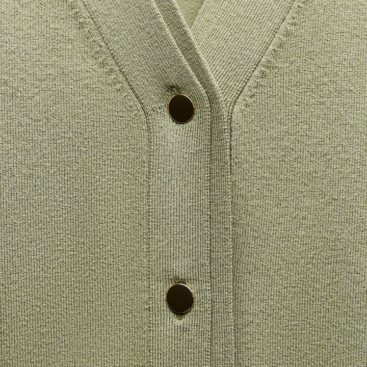 Moudda ZARA - Veste basique col en V, double patte, bouton doré - Tunisie 3